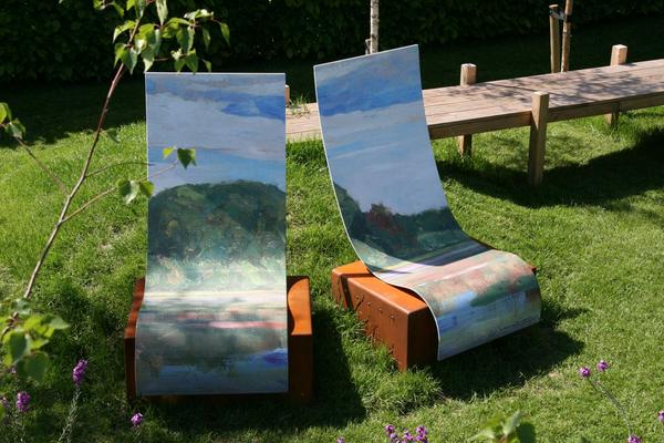 Sublimatie profielen duurzaam zwevende zetels tuinen van Appeltern kunst 2